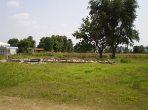 One of several houses destroyed by arson since the levee breach.